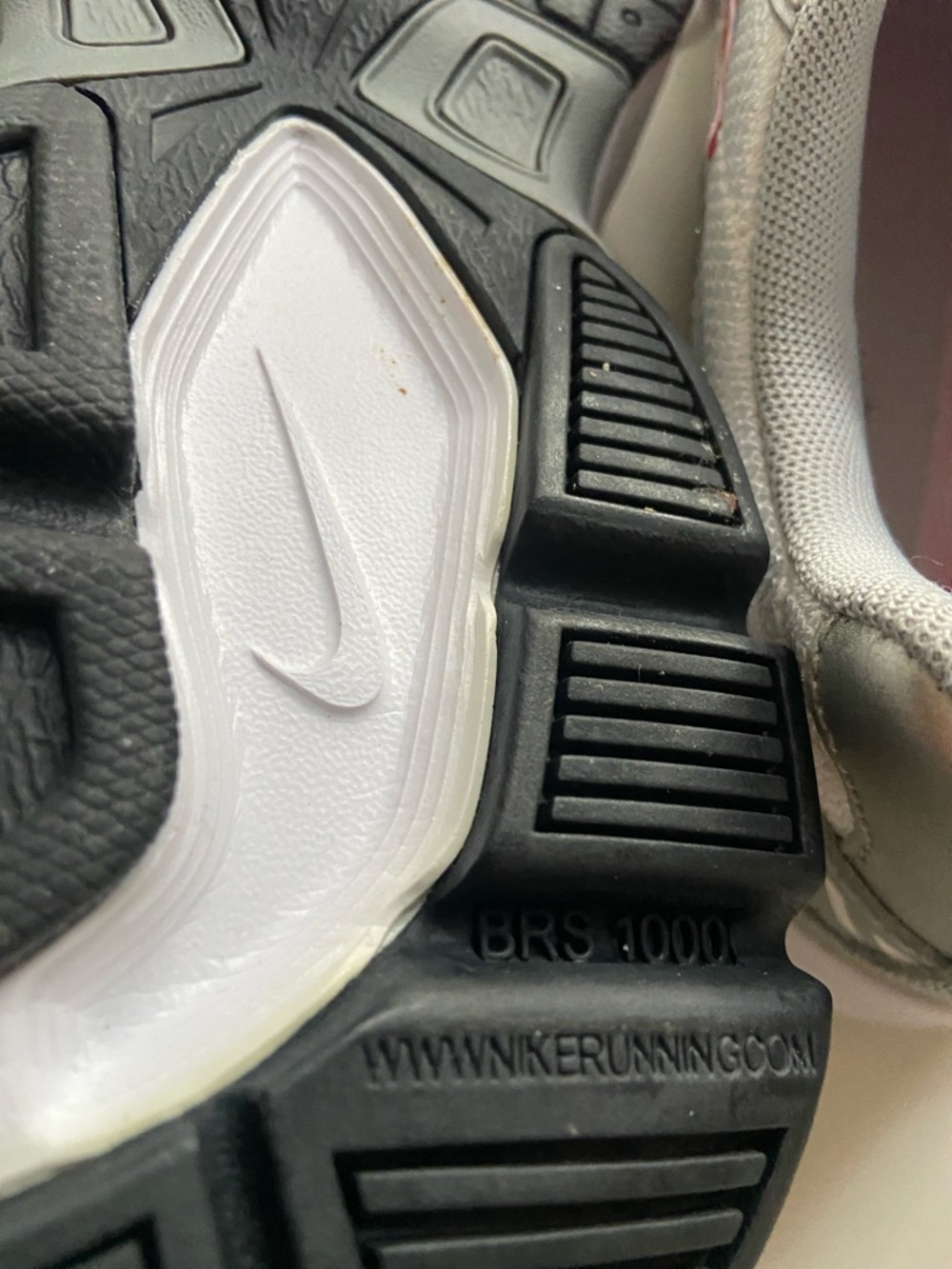 Nike White, Gray & Pink Athletic Sneakers - Picture 9 of 16